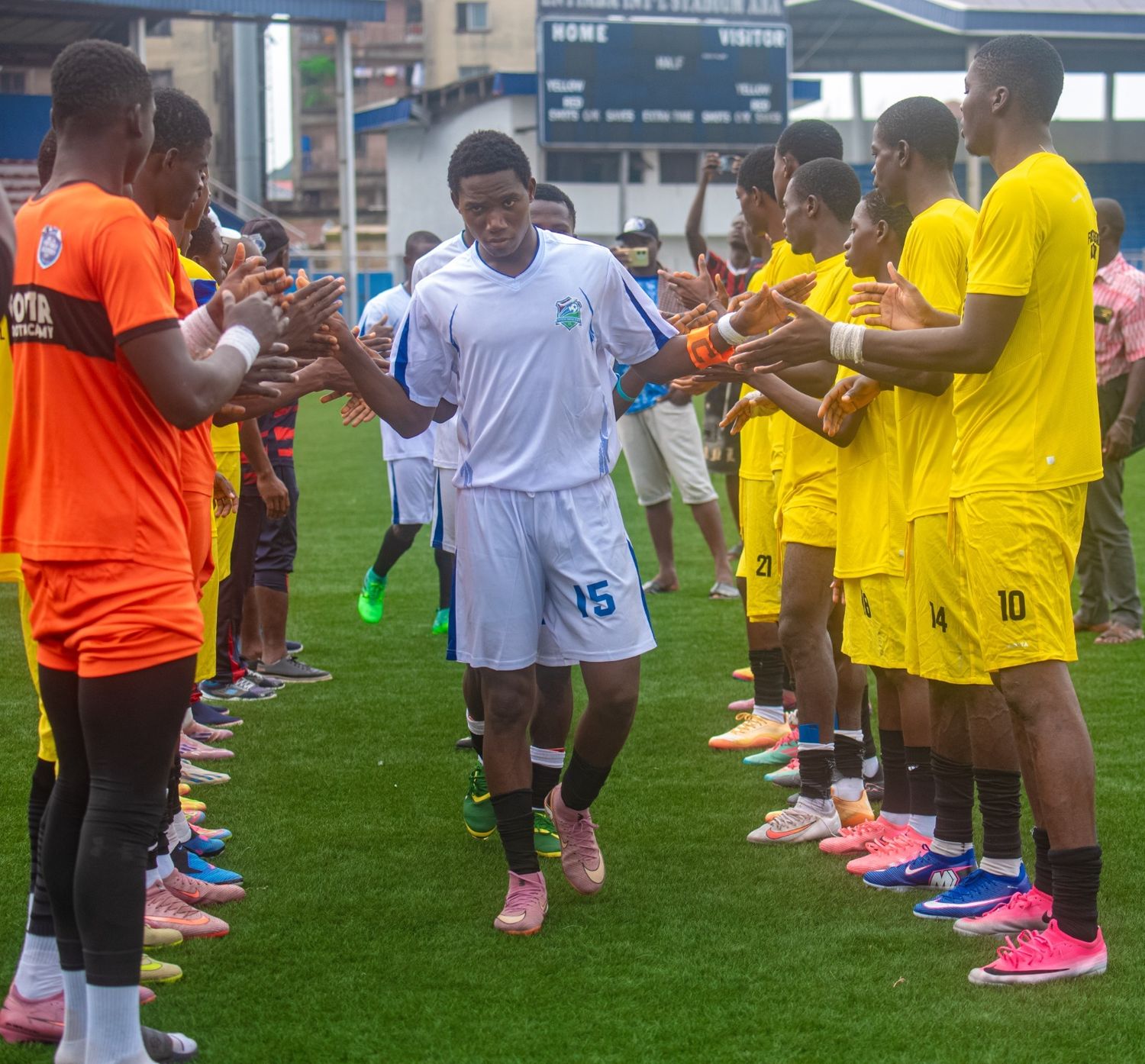 Guard of honour for the finalists