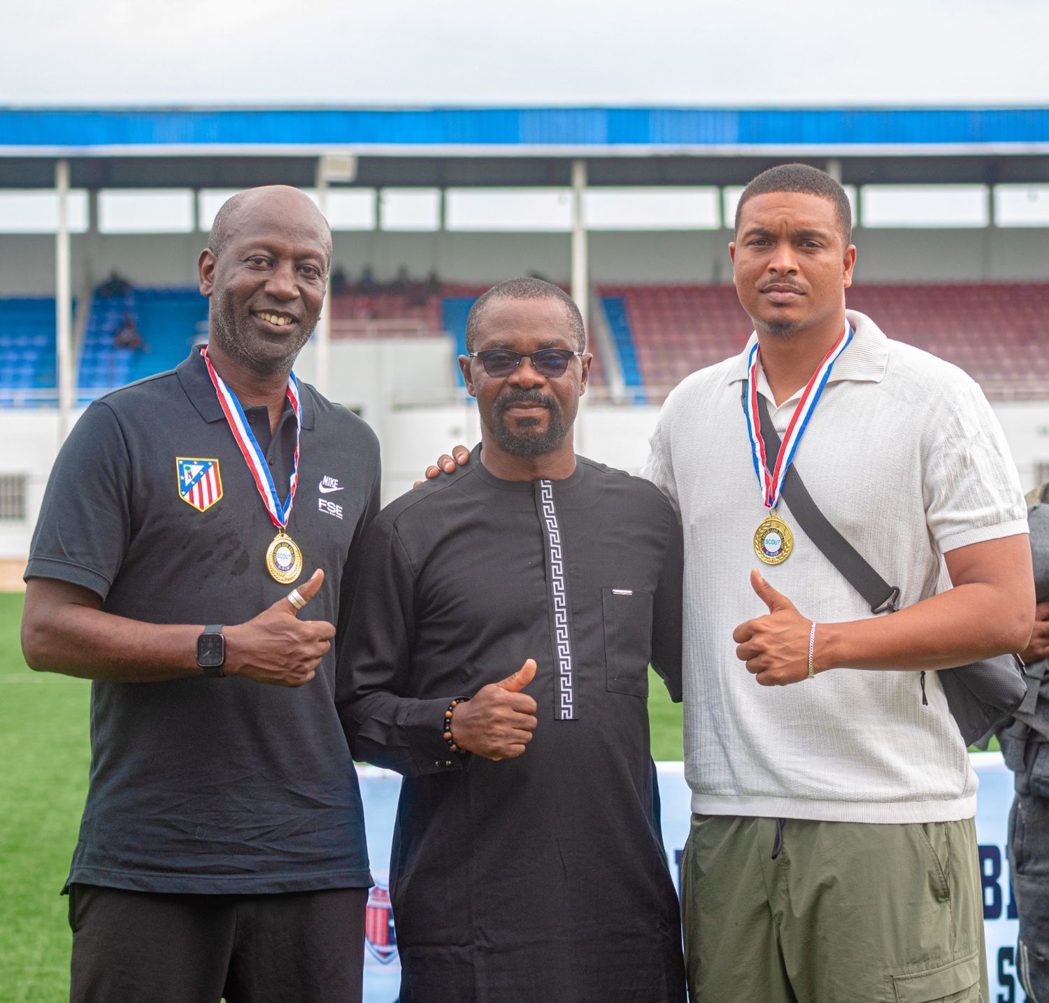Organisers and officials after the final