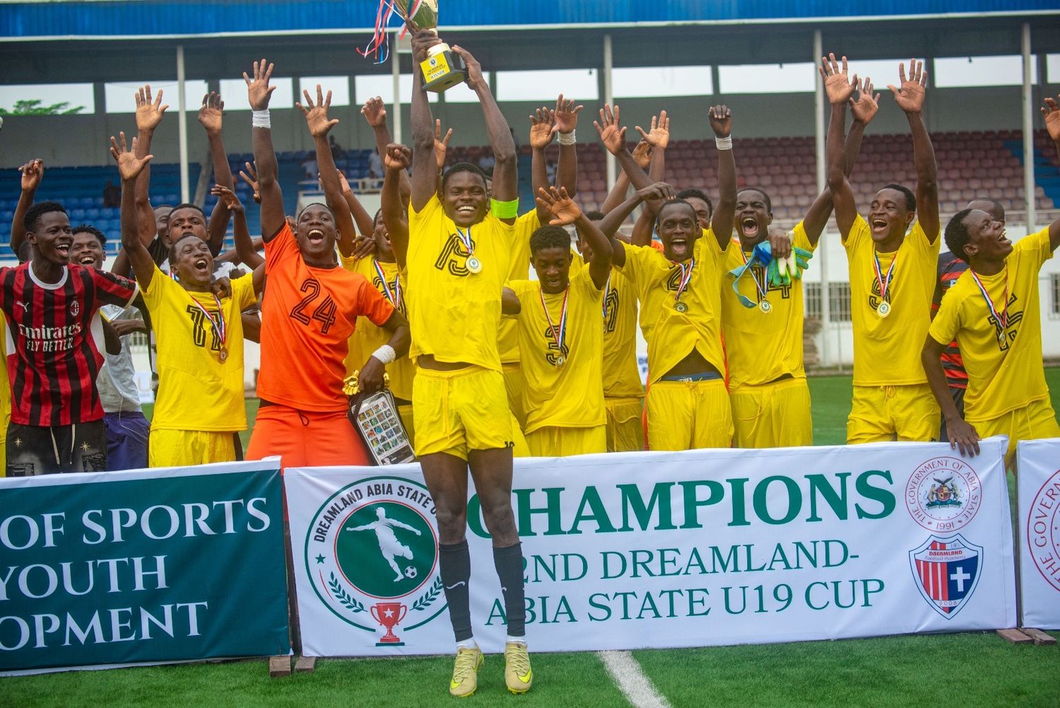 Forster Football Academy, champions of the 2nd Dreamland–Abia State U19 Cup