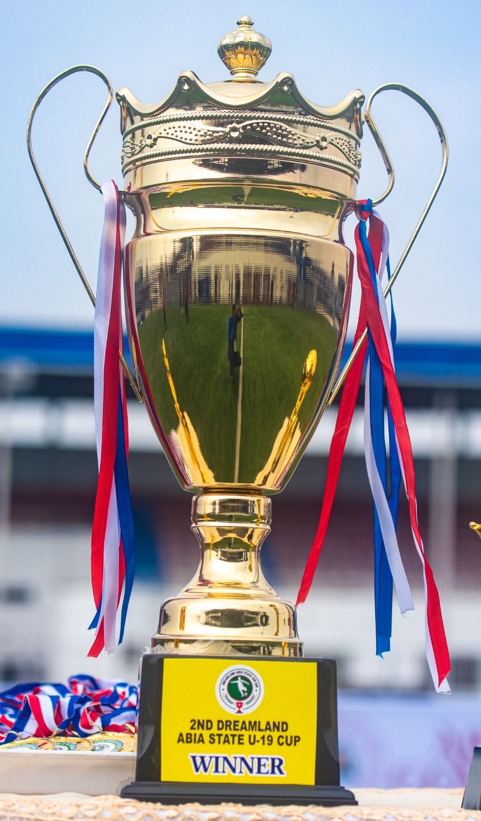 The winners' trophy, 2nd Dreamland–Abia State U19 Cup