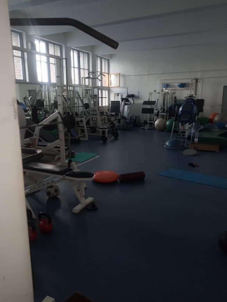 The club gymnasium