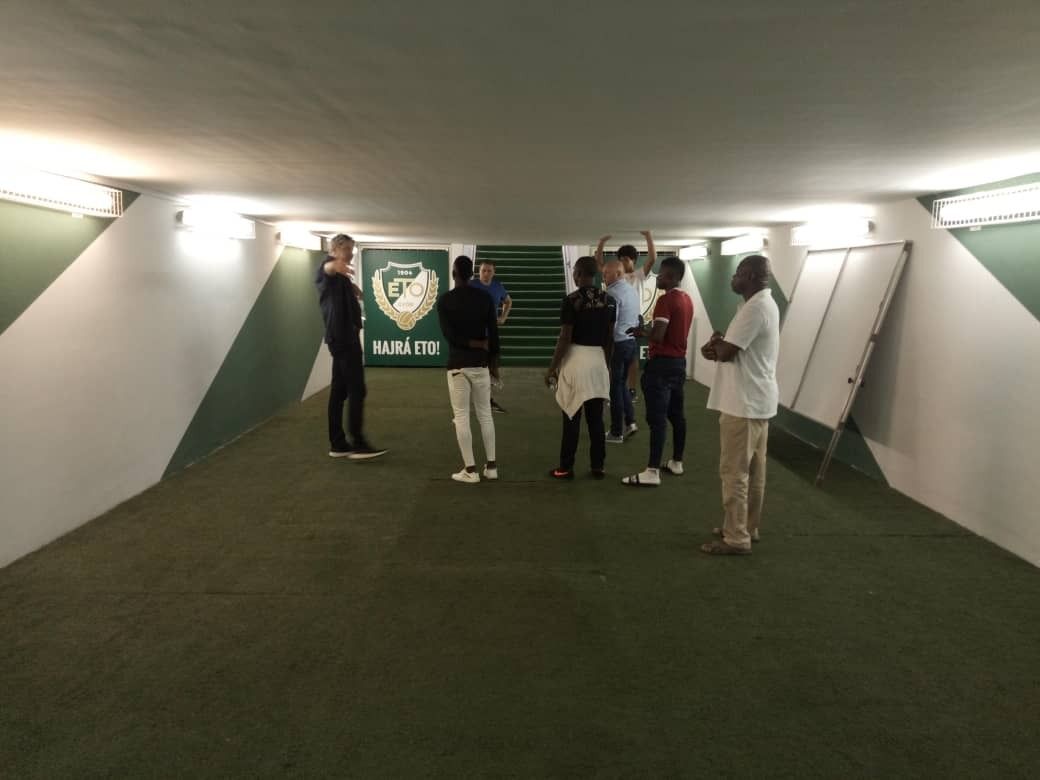 The players' tunnel at ETO Park