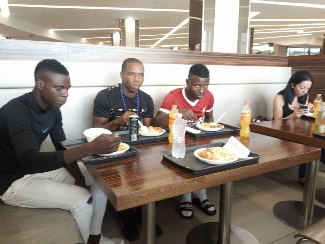 Meal break during the club visit